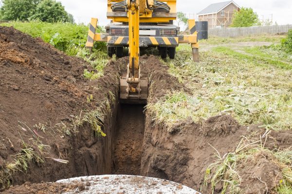 Drainage Trench Installation in Warren