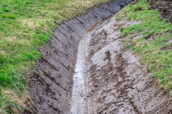 Drainage Ditch Excavation in Warren
