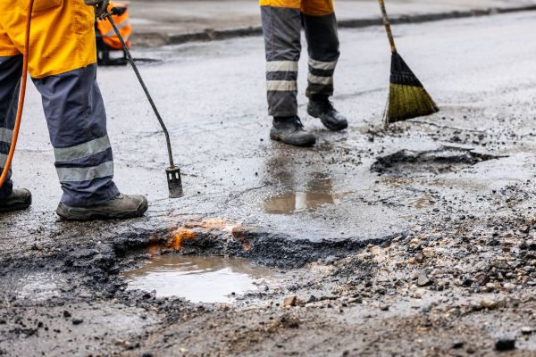 Gravel Pothole Repair in Warren