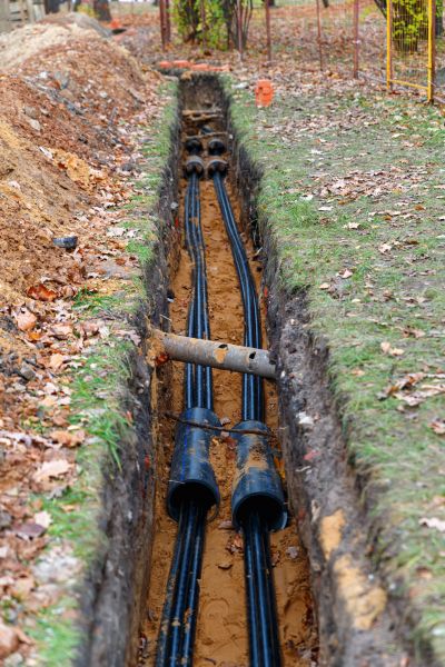 Electrical Line Excavation in Warren