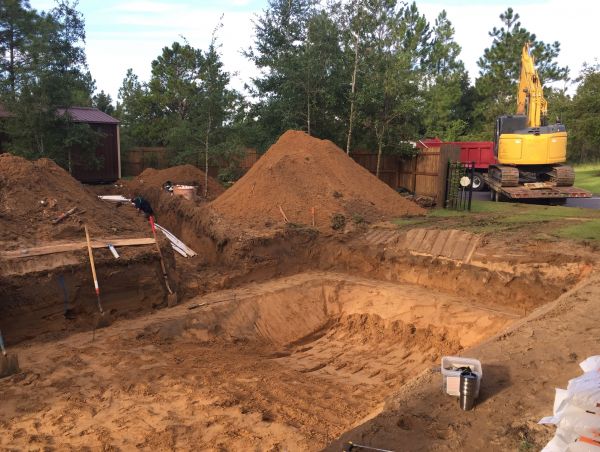 Pool Site Excavation in Warren